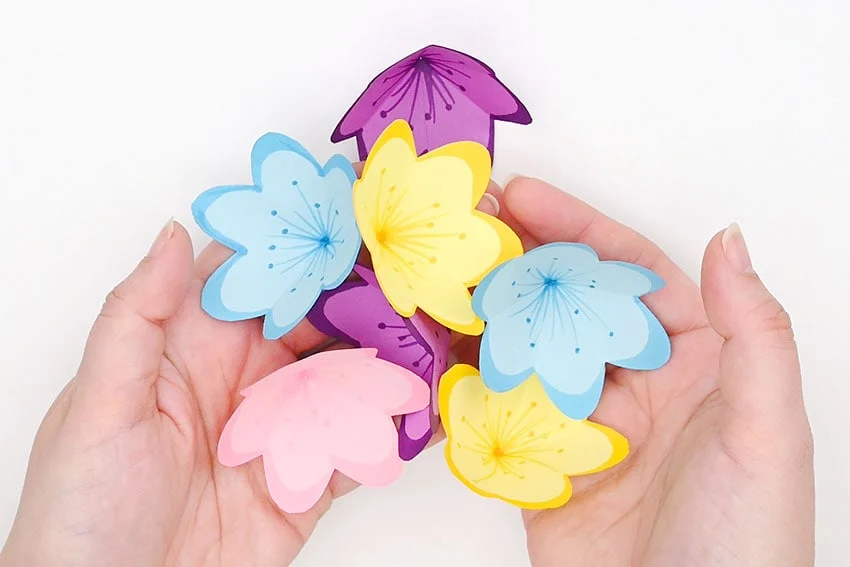 pop-up flower cards paper craft instruction image 13