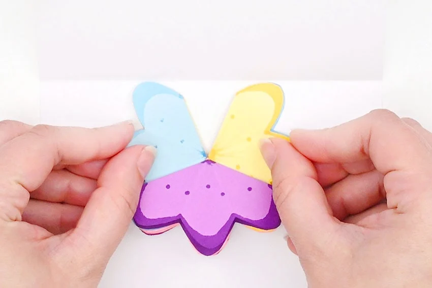 pop-up flower cards paper craft instruction image 23