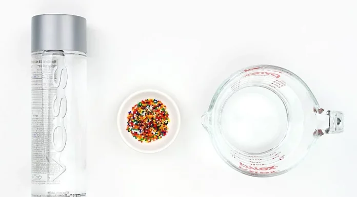 Easy Rainbow Sensory Bottles With Water Beads Tutorial for Kids rainbow sensory bottles with water beads sensory craft instruction image 1