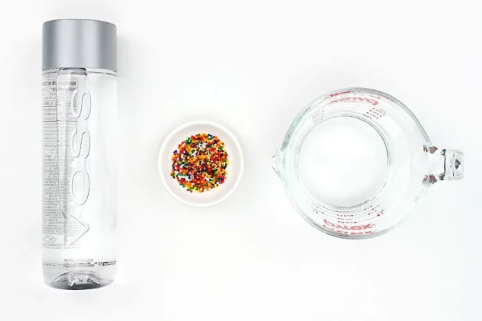 rainbow sensory bottles with water beads sensory craft instruction image 1