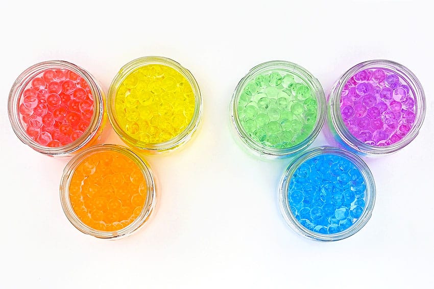 rainbow sensory bottles with water beads sensory craft instruction image 6