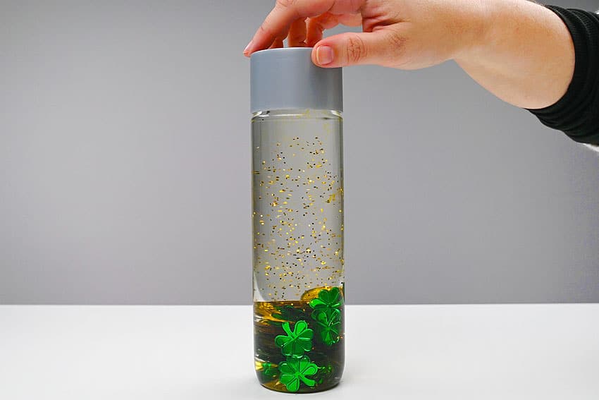 st. patrick’s day sensory bottles sensory craft step 10 - tutorial image