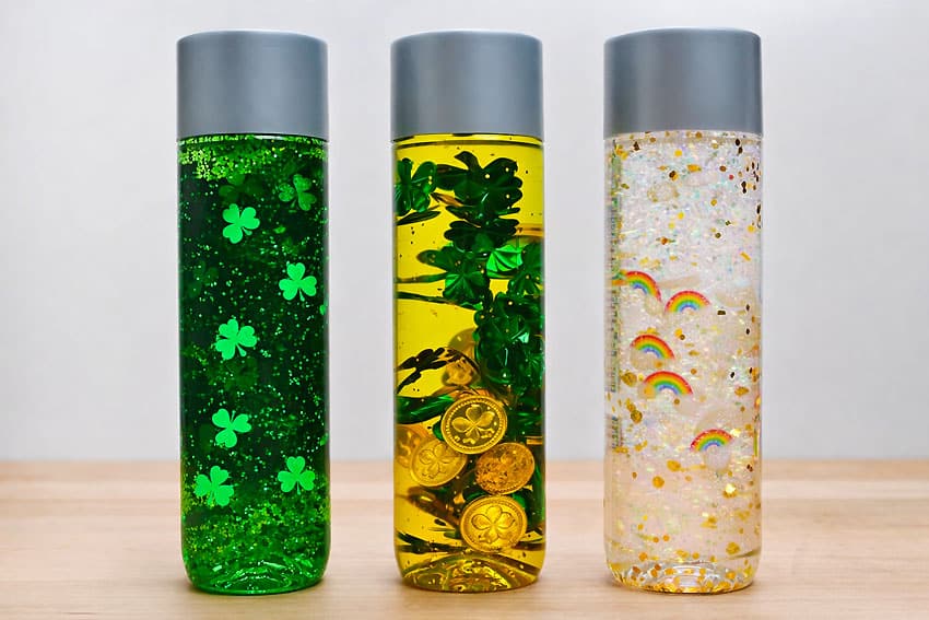 st. patrick’s day sensory bottles sensory craft step 12 - tutorial image