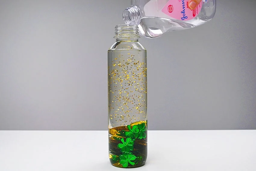 st. patrick’s day sensory bottles sensory craft step 9 - tutorial image