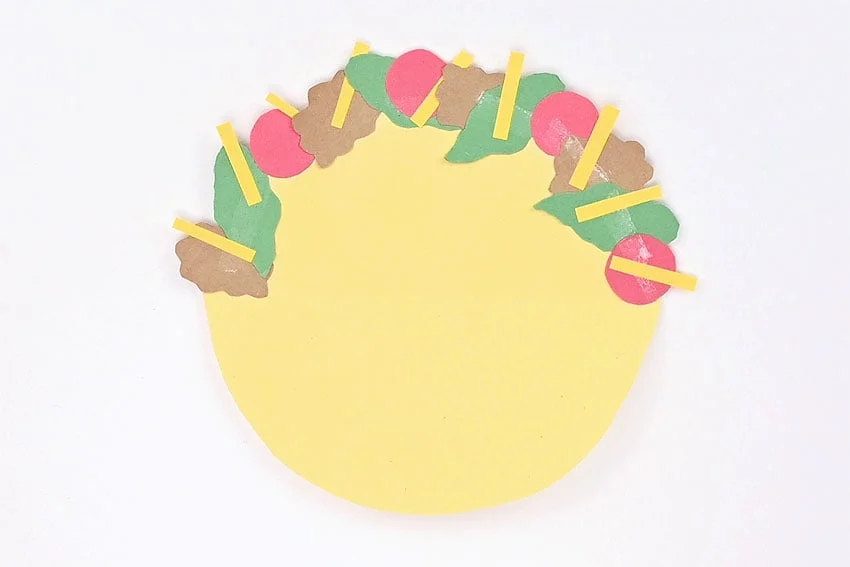 taco paper craft instruction image 15