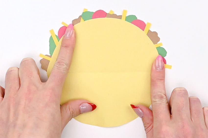 taco paper craft instruction image 17