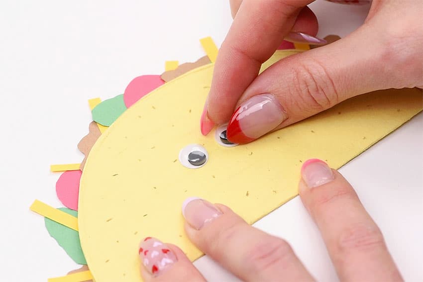 taco paper craft instruction image 19