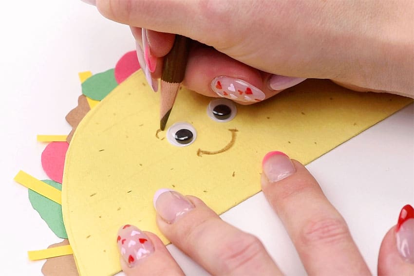 taco paper craft instruction image 20