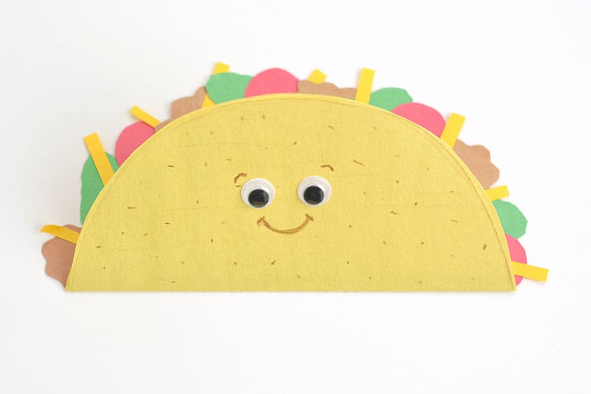 taco paper craft instruction image 21