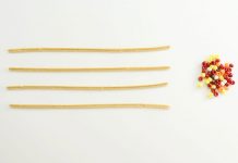 Easy Beaded Pipe Cleaner Corn Tutorial for Kids beaded pipe cleaner corn kids craft instruction image 1