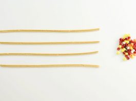 Easy Beaded Pipe Cleaner Corn Tutorial for Kids beaded pipe cleaner corn kids craft instruction image 1