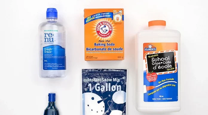 Easy Cloud Slime Tutorial for Kids cloud slime kids craft instruction image 1