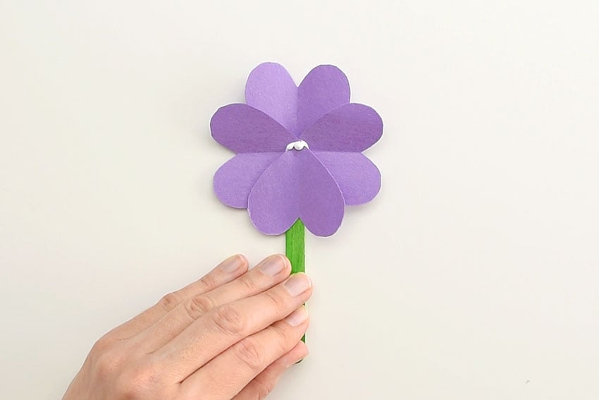 construction paper flowers paper craft instruction image 10