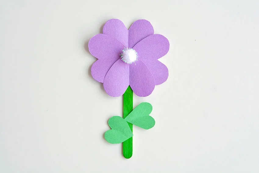 construction paper flowers paper craft instruction image 13