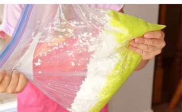 Easy Floam Using Styrofoam Cups Tutorial for Kids floam using styrofoam cups kids craft finished craft