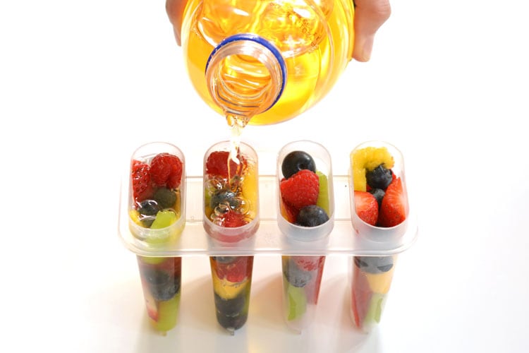 fruit popsicles with real, fresh fruit kids craft instruction image 5