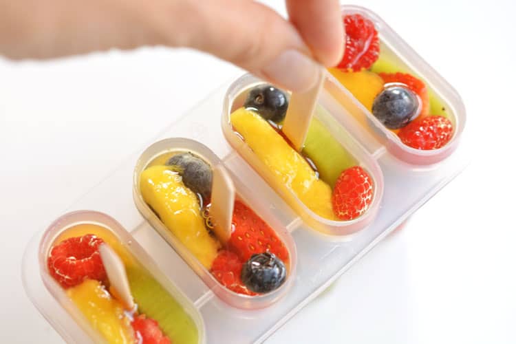 fruit popsicles with real, fresh fruit kids craft instruction image 6
