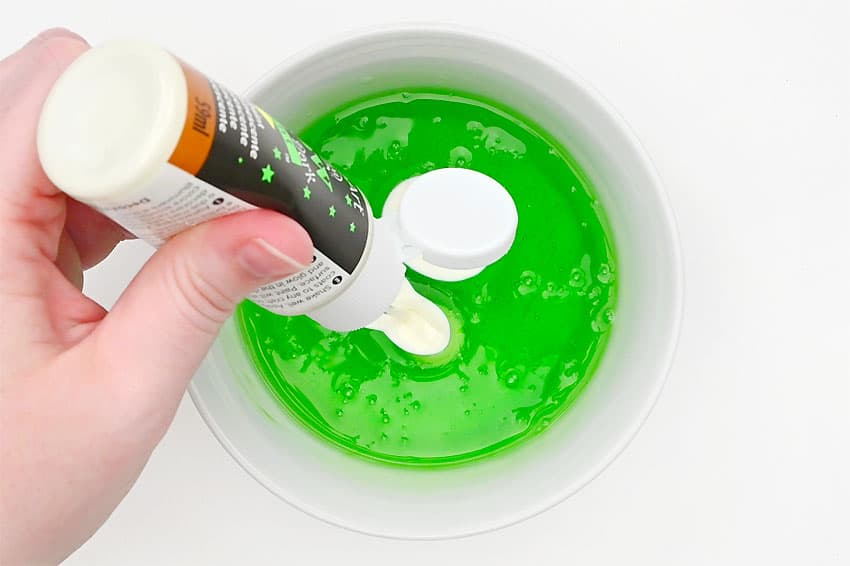 glow in the dark slime kids craft instruction image 5