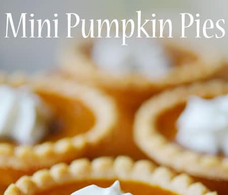 Easy Mini Pumpkin Pies Tutorial for Kids mini pumpkin pies kids craft finished craft