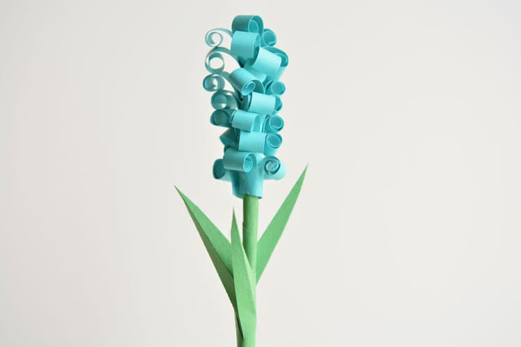 paper hyacinth flowers paper craft instruction image 22