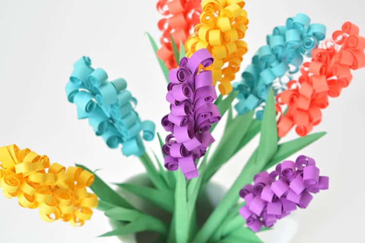 paper hyacinth flowers paper craft instruction image 26