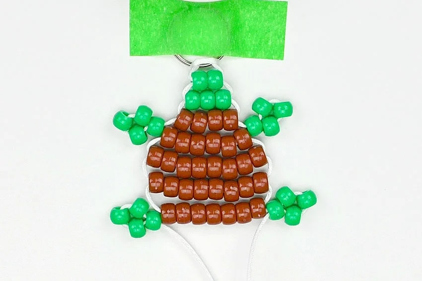pony bead turtle kids craft instruction image 17