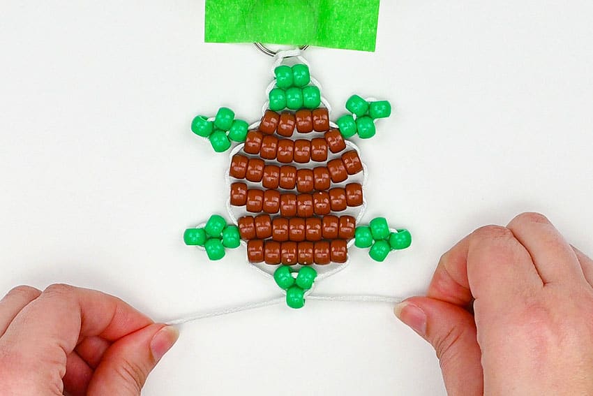 pony bead turtle kids craft instruction image 18