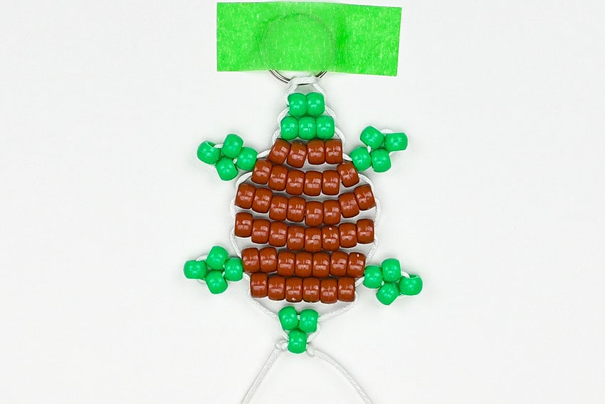pony bead turtle kids craft instruction image 19
