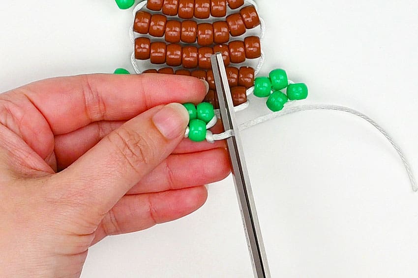 pony bead turtle kids craft instruction image 20