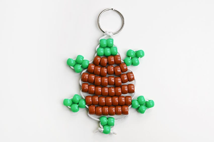pony bead turtle kids craft instruction image 22
