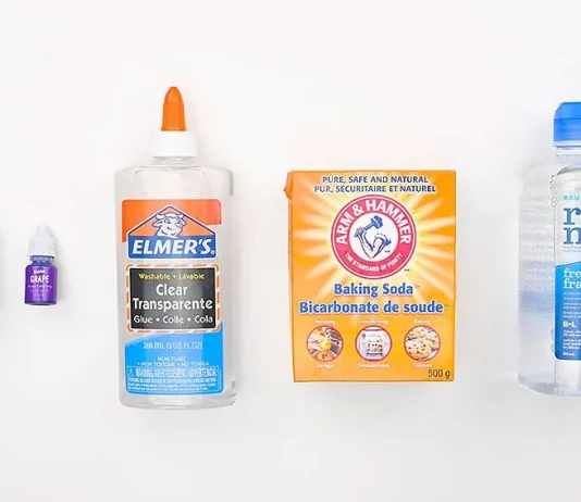 Easy Purple Slime Tutorial for Kids purple slime kids craft instruction image 1
