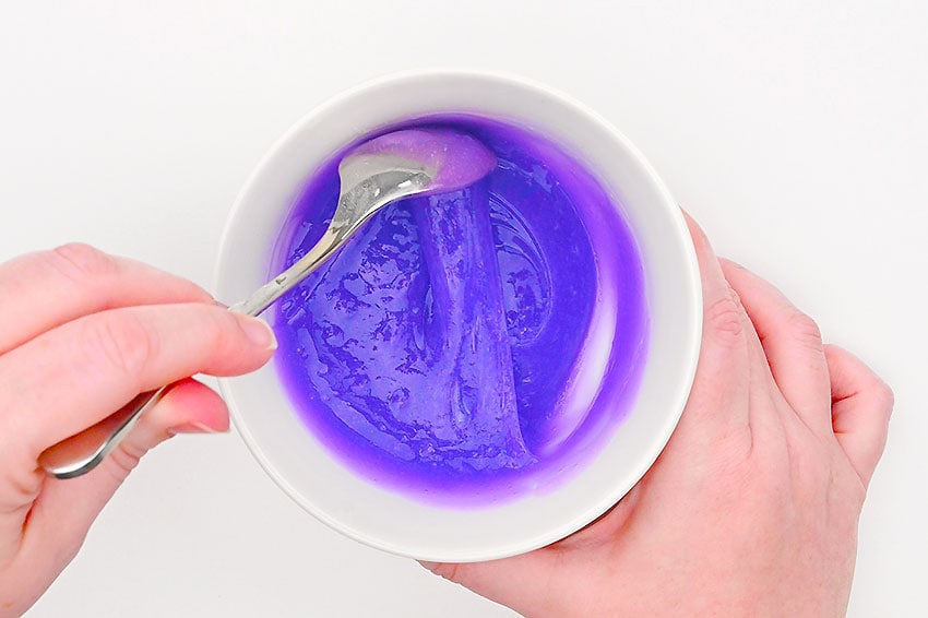 purple slime kids craft instruction image 5