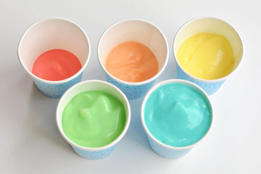 rainbow popsicles using dixie cups kids craft instruction image 3