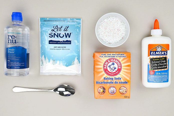snow slime kids craft instruction image 1