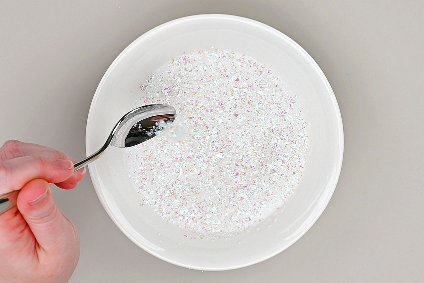 snow slime kids craft instruction image 7