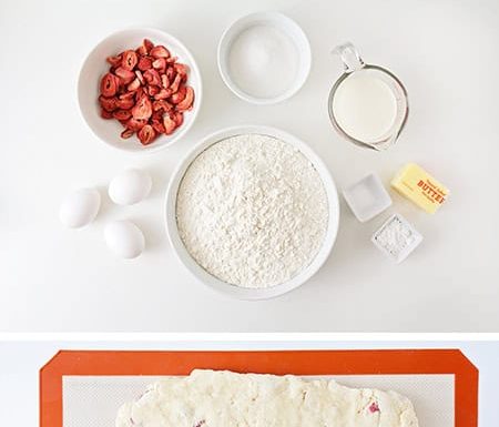 Easy Strawberry Cream Scones And Sweet Tutorial for Kids strawberry cream scones and sweet kids craft finished craft