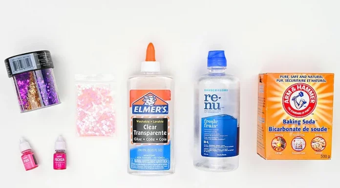 Easy Valentines Day Slime Tutorial for Kids valentines day slime kids craft instruction image 1
