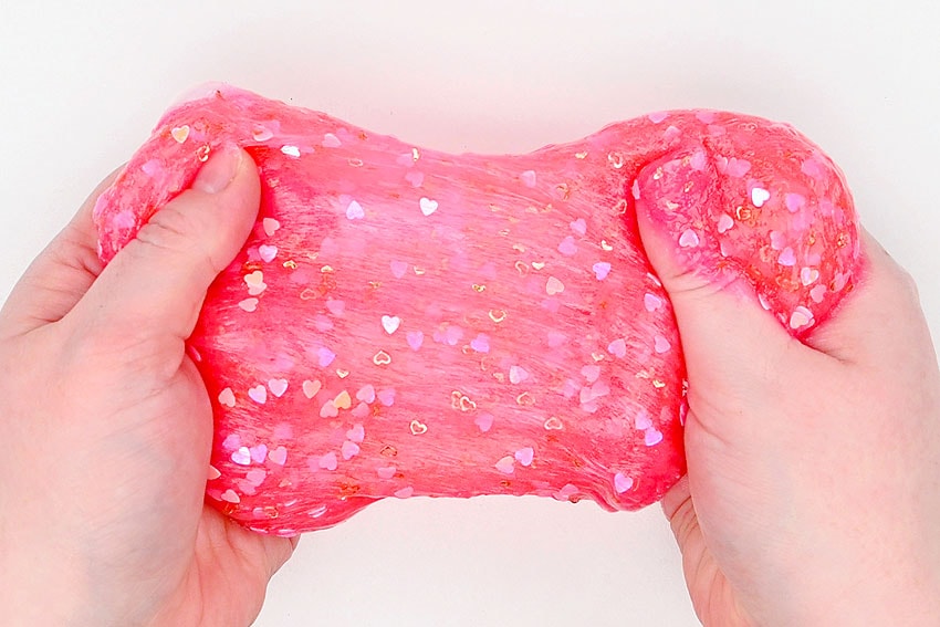 valentines day slime kids craft instruction image 8