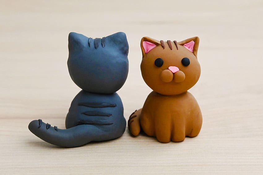 clay cat kids craft instruction image 24