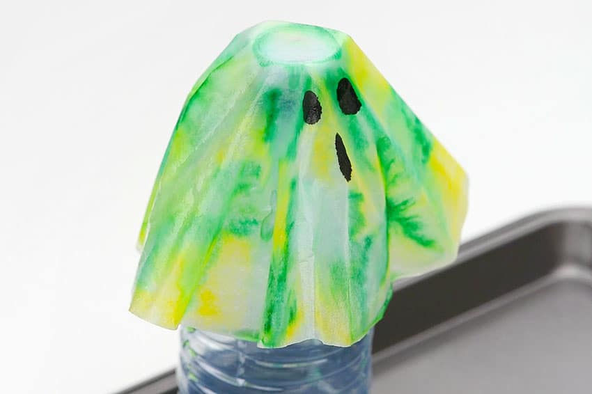 coffee filter ghosts kids craft instruction image 10