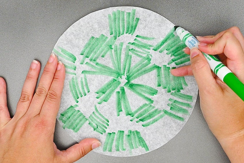 coffee filter ghosts kids craft instruction image 3