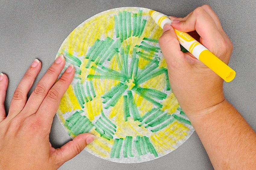 coffee filter ghosts kids craft instruction image 4