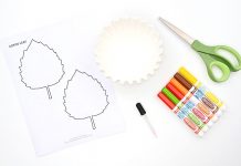 Easy Coffee Filter Leaves Tutorial for Kids coffee filter leaves kids craft instruction image 1