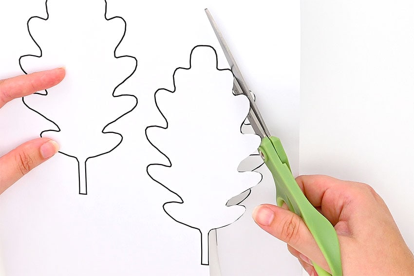 coffee filter leaves kids craft instruction image 2