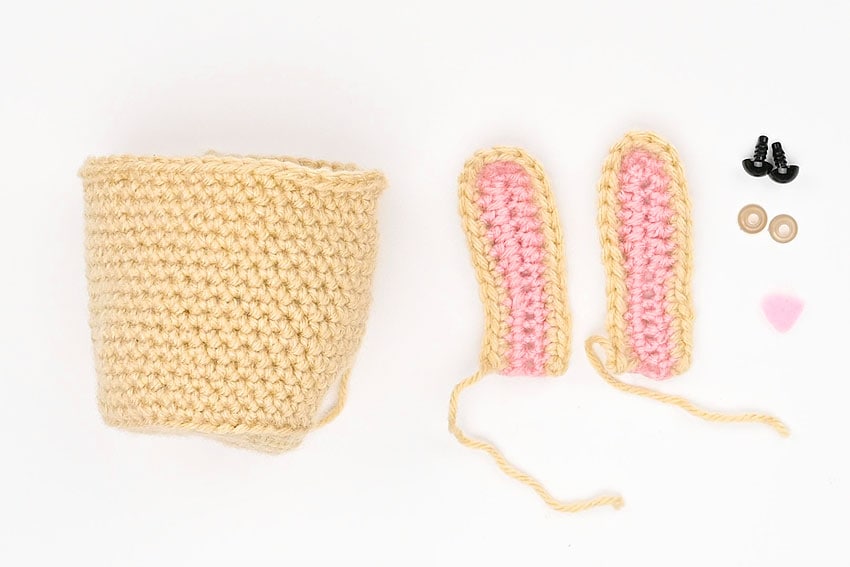 crochet bunny basket crochet yarn craft instruction image 22