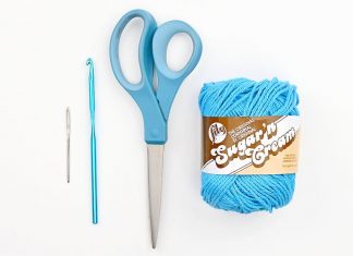 Easy Crochet Dishcloth Tutorial for Kids crochet dishcloth crochet yarn craft instruction image 1