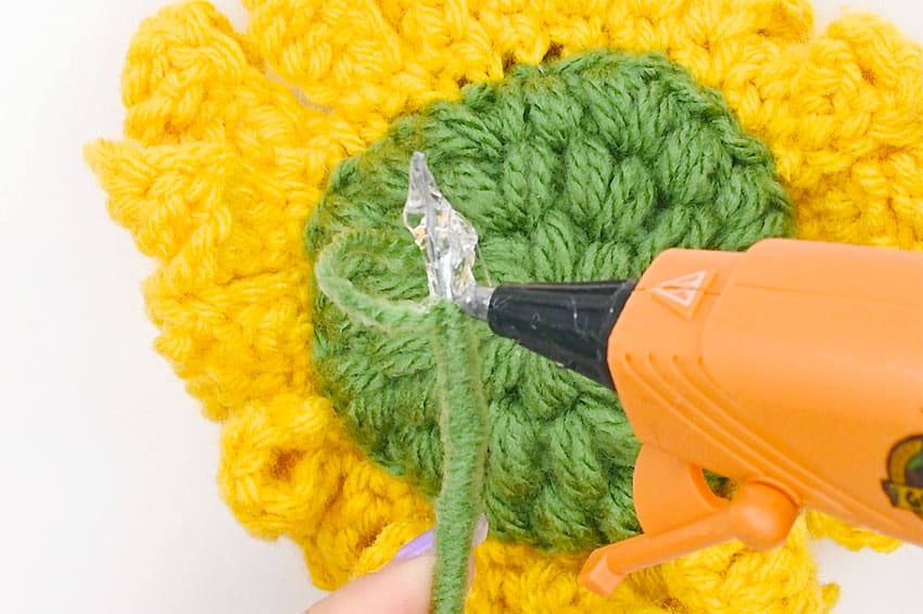 crochet sunflower crochet yarn craft instruction image 29