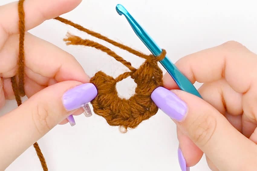 crochet sunflower crochet yarn craft instruction image 3