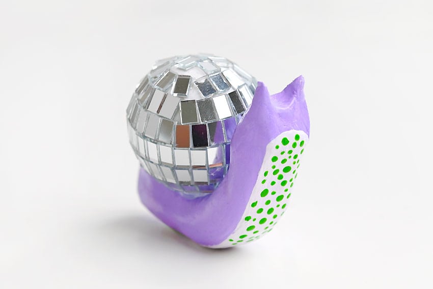disco snails kids craft instruction image 17