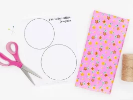 Easy Fabric Butterflies Tutorial for Kids fabric butterflies kids craft instruction image 1